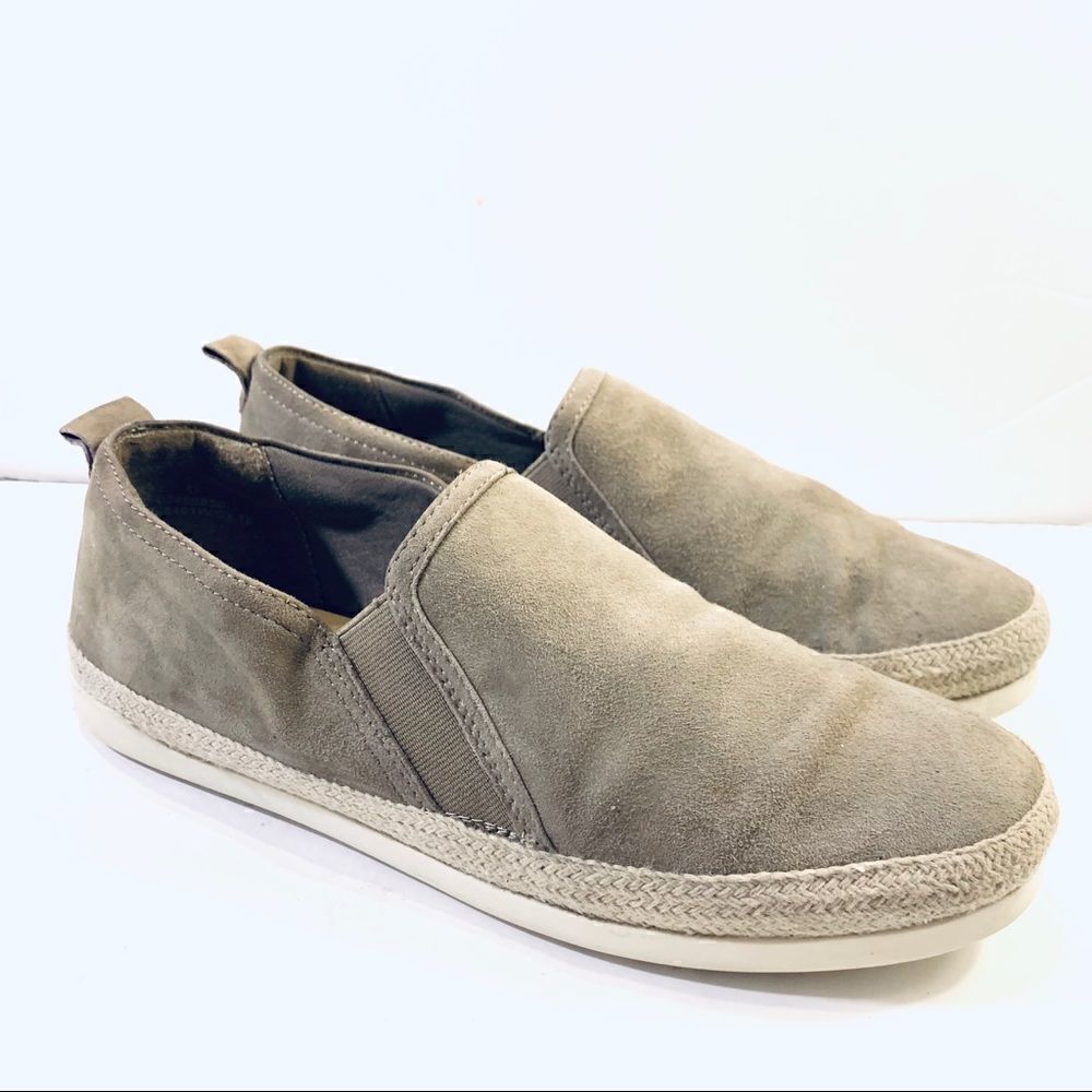 Marks & Spencer Gray Wide Fit Suede Rope Slip-ons